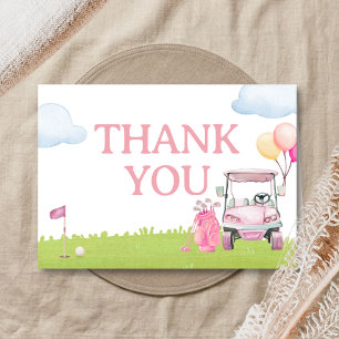 Little Putter Golf Baby Shower Thank You Card