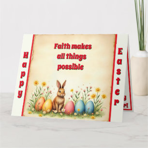 Little Rabbit And Easter Eggs Popular Collection Card