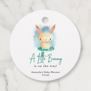 Little Rabbit - baby shower Favour Tags