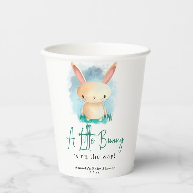 Little Rabbit - baby shower  Paper Cups (Front)