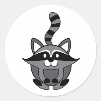 Little Raccoon Classic Round Sticker