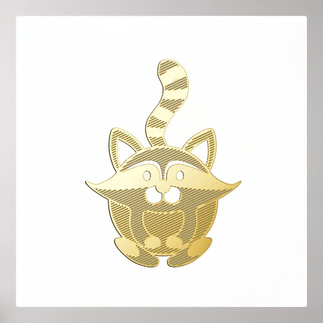 Little Raccoon Foil Prints (Front)