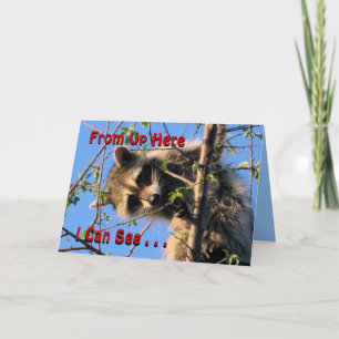 Little Racoon Any Occassion card-customise Card