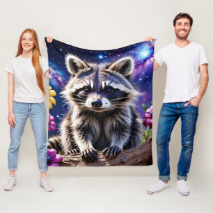 Little Racoon Fleece Blanket