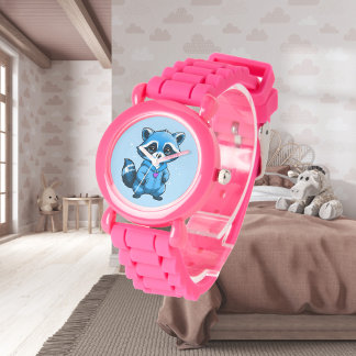 Little Racoon In Blue eWatch Watch