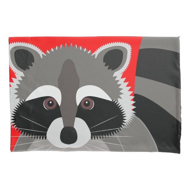 Little Racoon Rascal Pillowcase (Front)