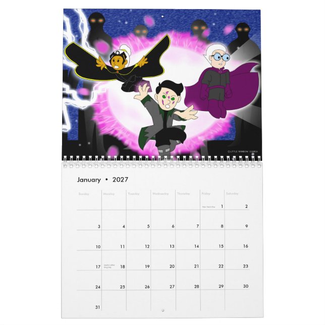 Little Rainbow Comics 2015 Calendar (Jan 2027)