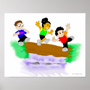 Little Rainbow Comics: Walking Over Water Poster