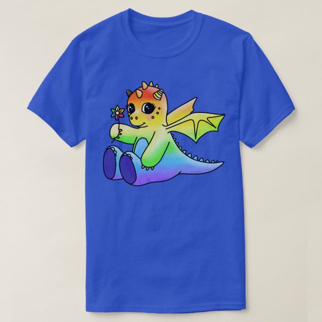 Little Rainbow Dragon T-Shirt (Design Front)