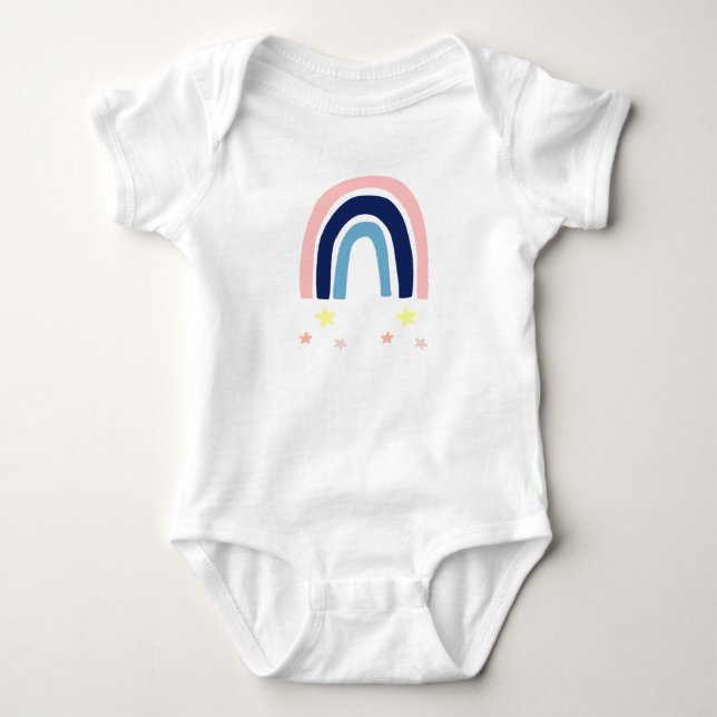 Little Rainbow Joy Baby Bodysuit (Front)