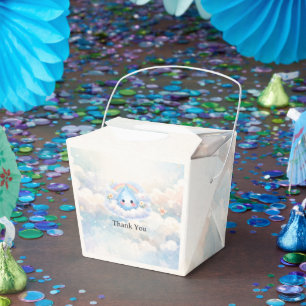 Little Raindrop on the Way Baby Shower Invitation Favour Box