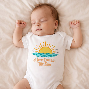  Little Ray of Joy Here Comes The Sun Baby Bodysuit