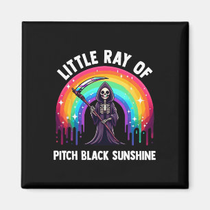 Little Ray Of Pitch Black Sunshine Death Rainbow H Magnet