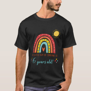 Little Ray Of Sunshine 6Th Birthday Bday Party Fam T-Shirt