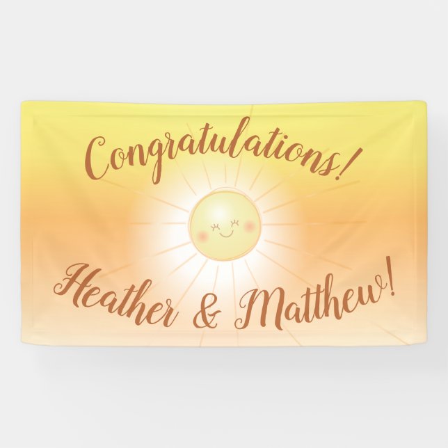 Little Ray of Sunshine Baby Shower Banner (Horizontal)