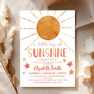 Little Ray of Sunshine Baby Shower Invitation