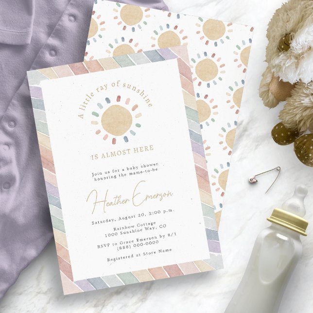 Little Ray of Sunshine Baby Shower Invitation (Little Ray of Sunshine Baby Shower Invitation
)