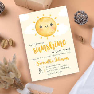 Little Ray of Sunshine Baby Shower Invitation