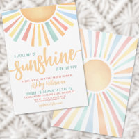 Little Ray Of Sunshine Baby Shower
