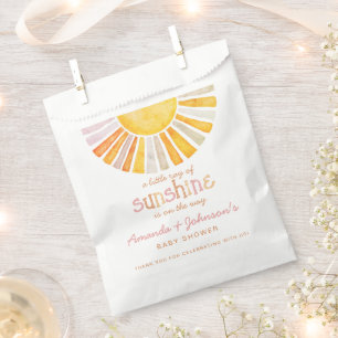 Little Ray of Sunshine Baby Shower Thank You Favour Bag