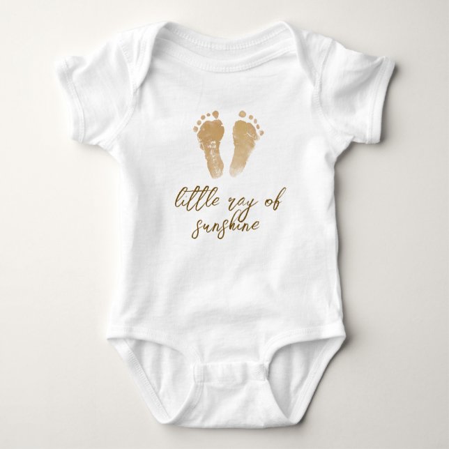 Little Ray of Sunshine Boho Baby Shower  Baby Bodysuit (Front)