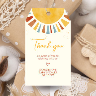 Little Ray of Sunshine Boho Baby Shower Favour Tag