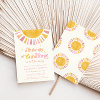Little Ray of Sunshine Boho Retro Girl Baby Shower