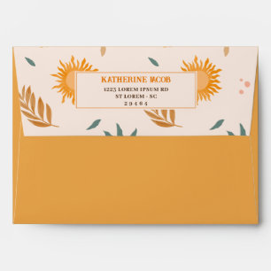 Little ray of sunshine boho Sunshine baby shower Envelope