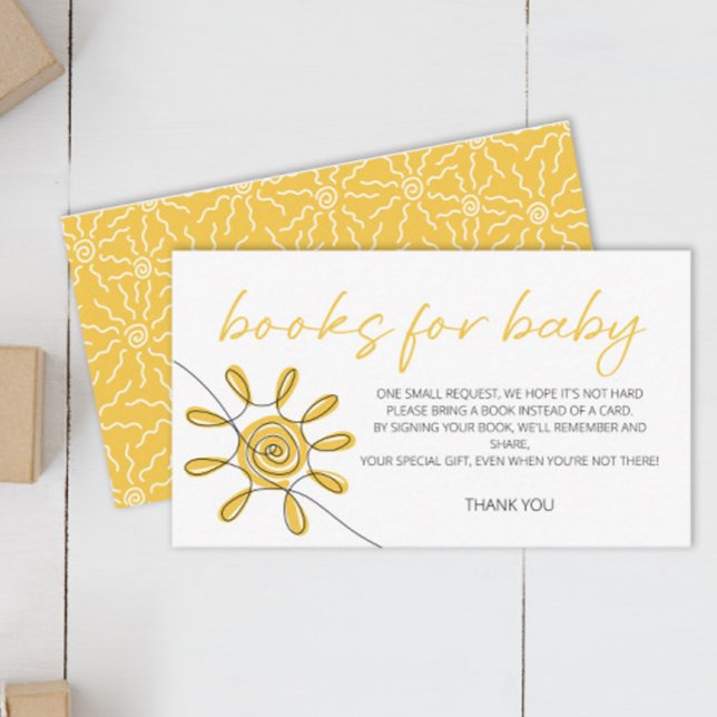 Little Ray Of Sunshine books for baby ticket Enclosure Card (Creator Uploaded)