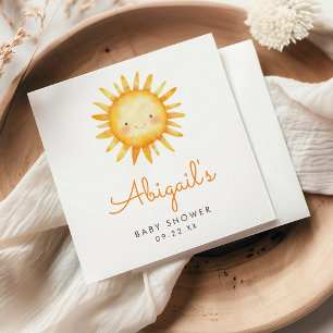 Little Ray of Sunshine Cute Baby Shower Napkin