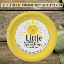 Little Ray of Sunshine Glitter Baby Shower  