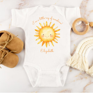 Little Ray of Sunshine Personalized Baby Bodysuit