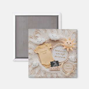 Little ray of Sunshine pregnancy announcement gift Magnet