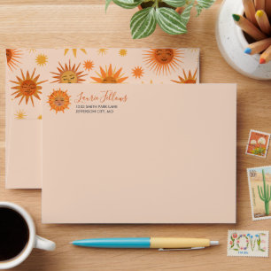 Little Ray of Sunshine Watercolor Baby Shower Envelope
