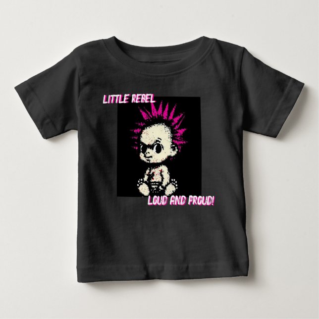 'LITTLE REBEL' BABY T-Shirt (Front)