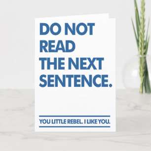 Little Rebel Thank You Card