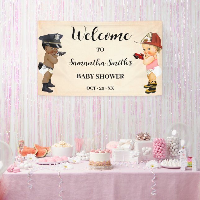 Little Recruit on the Way Welcome Baby Shower Banner (Party)