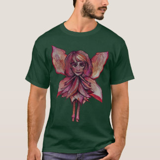 Little red autumn Fairy art Fall fairies designs  T-Shirt