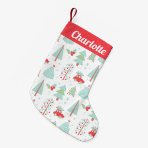 Little Red Car Christmas Tree Stocking