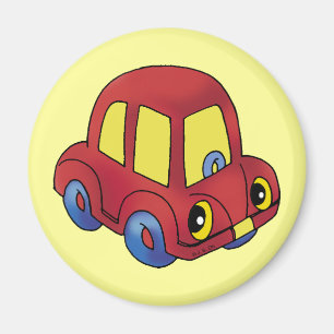 Little red car magnet