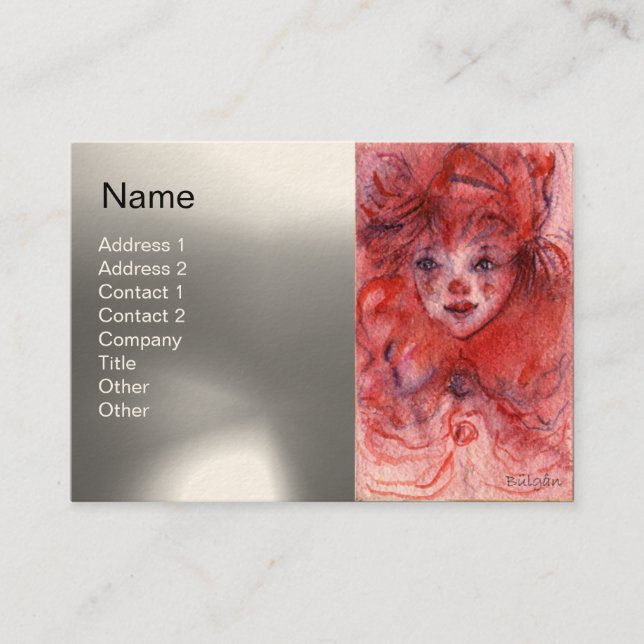 LITTLE RED CLOWN BUSINESS CARD (Front)