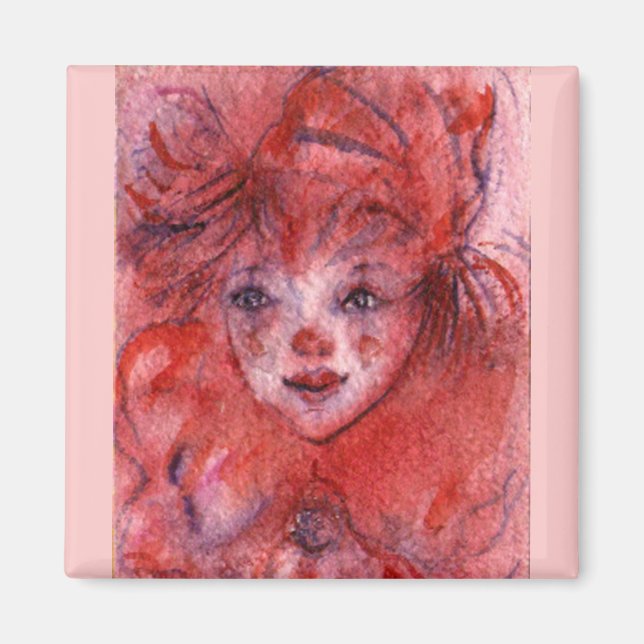 LITTLE RED CLOWN MAGNET (Front)