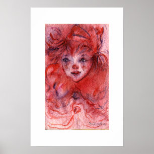 LITTLE RED CLOWN POSTER