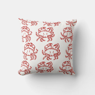 Little Red Crabs Cushion