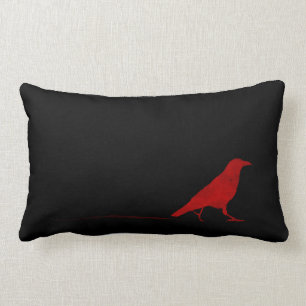 Little Red Crow Lumbar Cushion