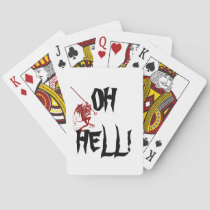 Little Red Devil Oh Hell! Game Gift Playing Cards