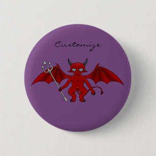 Little Red Devil Thunder_Cove 6 Cm Round Badge
