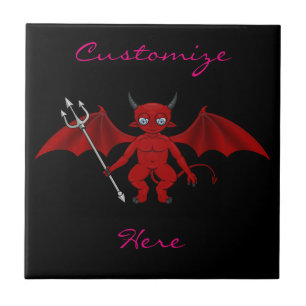 Little Red Devil Thunder_Cove Ceramic Tile