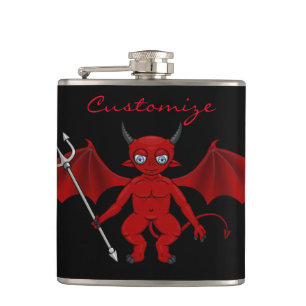 Little Red Devil Thunder_Cove Hip Flask