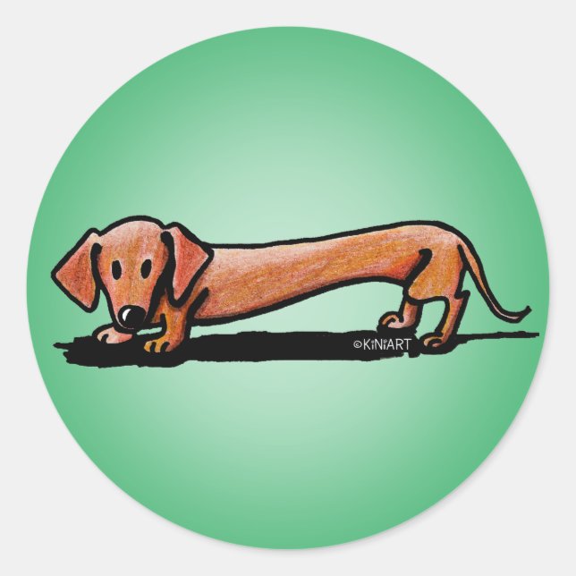 Little Red Doxie Stickers (Front)